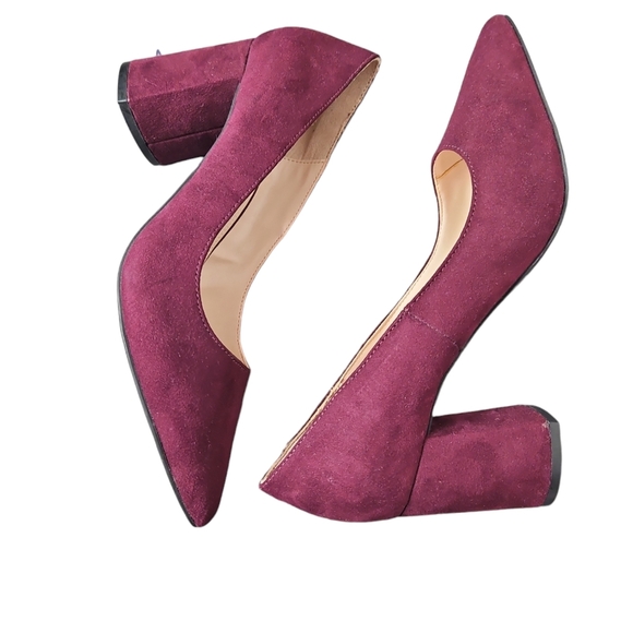 Kelly & Katie Rosewell Pumps Sz 8 Burgundy - Picture 5 of 7